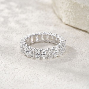 Bague en diamant de laboratoire hip-hop très demandée, idéale pour les fêtes, les vidéos musicales et le style urbain, disponible en gros - Product Image 3