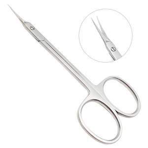 Ciseaux à cuticules russes professionnels de haute qualité en acier inoxydable plaqué or avec lames affûtées - Product Image 4