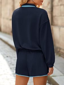 Sweat-shirt à manches longues pour femmes, détail zippé, streetwear moderne, texture douce et confortable, parfait pour les vêtements tendance - Product Image 4