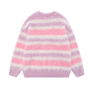 <b>sweater</b> 2026 mohair Color Matching <b>Sweater</b> <b>V</b>-<b>neck</b> Long Sleeve Slim Pullover <b>Sweater</b> Autumn and Winter New Street Muscle <b>Men's</b> - Product Image 3