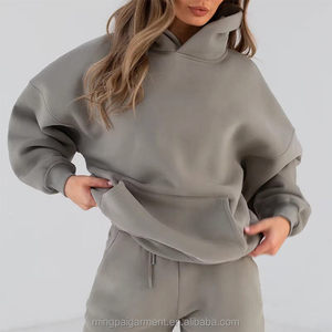 Suéter de Punto con Capucha para Mujer, Estilo Casual de Invierno, Manga Larga, con Bolsillo Frontal, Diseño Elegante, Servicio OEM Personalizable - Product Image 6