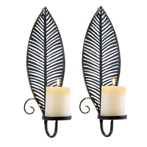 Juego único de la más alta calidad, 2 candelabros de pared de hierro, candelabros de Metal para decoración de pared, diseño moderno para Pascua Navidad - Product Image 2