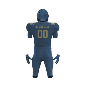 Ensembles d'uniformes de football américain sur mesure 100% polyester, respirants, manches courtes, taille plus, maillot - Product Image 3