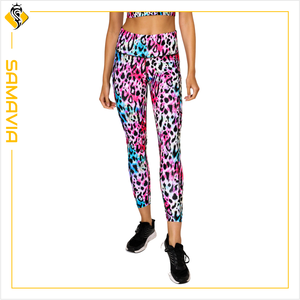 SAMAVIA Active Leggings pour femmes taille haute Compression pantalons de Yoga serrés pour les entraînements de gymnastique course à pied sport Fitness - Product Image 6