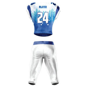 Techniques d'impression en vrac respirantes de manches courtes de conception unique d'uniforme de football américain sur mesure pour les équipes de football façonnées - Product Image 2