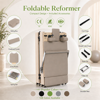 Machine de Pilates Reformer pliable en bois de chêne pour la maison et le studio