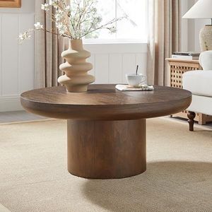 Mesa de Centro de Madera Estilo Moderno para Sala de Estar, Diseñada para Comodidad y un Atractivo Interior Atemporal - Product Image 1