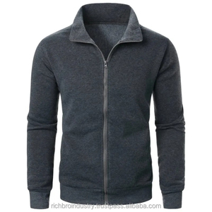 Sweat-shirts à capuche pour hommes 350GSM avec fermeture éclair, logo personnalisé de haute qualité, sweat-shirts vierges pour hommes, 100% coton molletonné, prix de gros pour hommes - Product Image 4