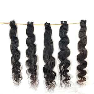 Wholesale 100% <b>Cheap</b> Indian Virgin Cuticle Aligned Black Bodywave Bundles Natural Wave Temple Human Hair Extensions <b>Wigs</b> Style - Product Image 1