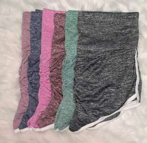 Shorts Deportivos Casuales de Cintura Alta para Mujer, Elásticos en 4 Direcciones, de Secado Rápido, 100% Algodón Transpirable, Color Liso, Novedad de Verano - Product Image 5