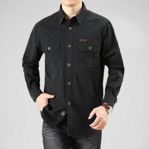Overol Táctico Informal de Manga Larga para Hombre, Color Caqui, Algodón de Alta Calidad, Ropa de Alta Calidad, Estilo Juvenil, Ajustado - Product Image 5
