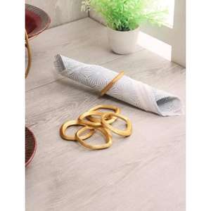 Rond de serviette en métal d'inspiration vintage traditionnel pour les décorations de mariage de ferme rustique au charme culturel - Product Image 2