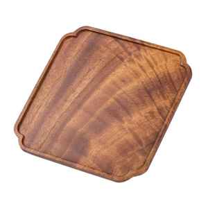 ถาดเสิร์ฟไม้ดัดทำมือสุดหรูสไตล์คลาสสิก พร้อมพิมพ์โลโก้ ใช้จัดระเบียบบนโต๊ะอาหาร ผลิตโดย MA CRAFT INDIA ทนทาน - Product Image 2