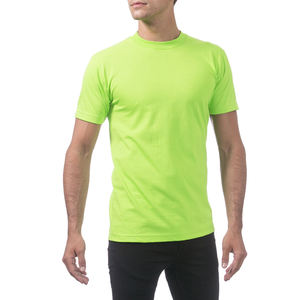 Camiseta ajustada con cuello redondo 95% algodón Pima y 5% Spandex camiseta - Product Image 1