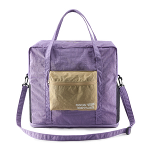Foldable Portable Lightweight Fashion Nylon Travel Bag with Zipper Closure Water Resistant Large Capacity for Outdoor Daily Use - Product Image 1