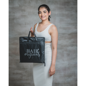 Bolsa de Almacenamiento para Extensiones de Cabello HairOriginals, Negra, Ancha, de Poliéster, Moderna, para Cabello en Trama - Product Image 2