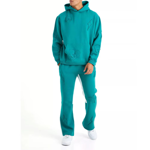 2025 2ชิ้นเสื้อวอร์มและกางเกงผ้าฟลีซสำหรับผู้ชายผ้าหนาระบายอากาศได้ดีสำหรับฤดูใบไม้ร่วง - Product Image 1