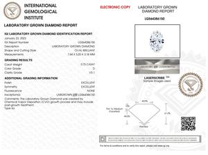 Forme ovale synthétique créée en laboratoire VS1 Clarity Diamond Oval Brilliant Cut White D Color Lab Grown Synthetic Diamonds Wholesale OEM - Product Image 3