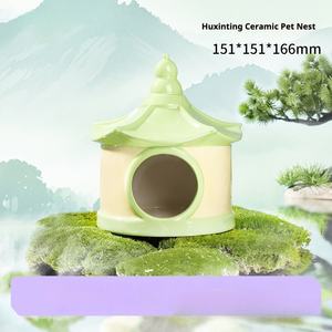 Conception originale de style chinois, grande cachette décorative en céramique pour hamster - Product Image 2