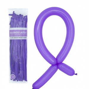 Palloncini in lattice Party Love 260 viola, confezione da 50, per decorazioni - Product Image 2