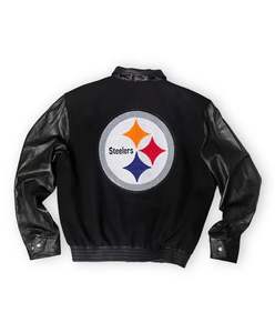 CHAQUETA VARSITY DE LANA Y CUERO PITTSBURGH STEELERS - Product Image 2