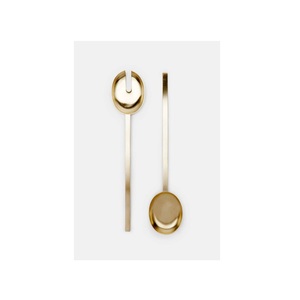 Cuillère de service à salade en acier brillant classique avec poignée de poisson faite avec des Offre Spéciale de pièce de conception - Product Image 4