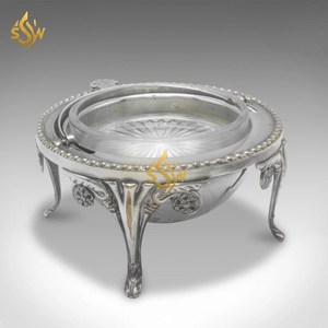 Articles de table pour hôtels et mariages Casserole de nourriture Plat de cuisine Table à manger Marmite de nourriture Forme ronde Casserole métallique - Product Image 6