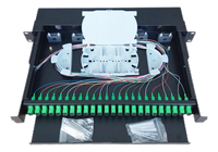 Kotak Terminal Optik Mini Rotary ODF Metal 1U/2U Damu FTTH, 48 Port MPO, 12-144 Core LC/SC, Outdoor, Pemasangan Rel DIN 19 inci