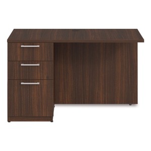 Alera AE1NZK-UF2448R HRG 48 pulgadas. X 24 pulgadas X 29 Pulgadas Escritorio de la Serie Sevilla con Pedestal en Color Caoba - Product Image 2