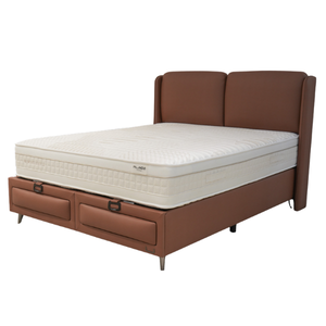 Base de Cama con Cabecera de Piel Sintética Premium, Diseño Moderno con Sistema de Elevación Hidráulico Doble, Duradera y Cómoda, para Uso Comercial (OEM B2B) - Product Image 3
