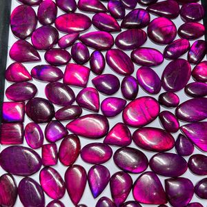 Labradorita púrpura teñida de alta calidad, lote de piedras preciosas sueltas y cabujón teñido para la fabricación de joyas curativas - Product Image 1
