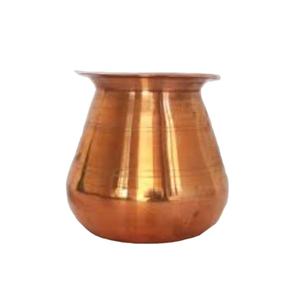 Lota de cobre hecha a mano con tapa, la última olla de agua Pooja única, accesorios de utensilios de cocina muy vendidos de Copperware - Product Image 1