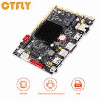 Carte mère de contrôleur de tourniquet RK3566 Android 15 RS485 TTL 12 GPIO 6 USB Ethernet 100M pour la gestion d'accès PCBA