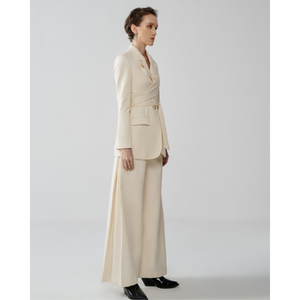 Pantalons pour femmes de qualité supérieure Pantalons Louisa Taille haute Tissu écologique Vêtements pour femmes Fabricant blanc - Product Image 1