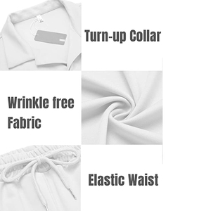 Logo personnalisé Vente en gros Ensembles courts d'été pour hommes 100% coton Tenues 2 pièces Survêtements Ensembles boutonnés pour hommes - Product Image 3