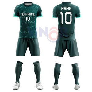 2025 camisetas de fútbol personalizadas, conjunto de uniforme de entrenamiento con impresión por sublimación completa, logotipo del Club, nombre del equipo, uniforme de fútbol - Product Image 2