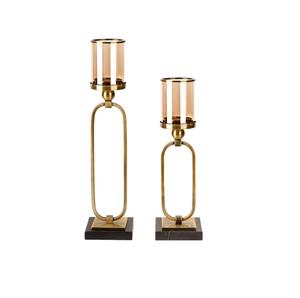 Candelabro de latón antiguo para exteriores e interiores, decoración del hogar, pilar de Metal y aluminio para bodas - Product Image 6