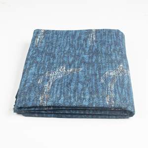 Nouvelle arrivée, tissu en coton biologique écologique, imprimé oiseaux indigo, pour robes, costumes, hauts, tuniques, jupes, rideaux - Product Image 1