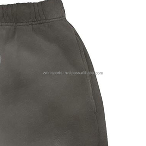 Pantalones deportivos de invierno personalizados de alta calidad, pantalones deportivos informales Unisex de etiqueta privada para hombre, pantalones de chándal holgados, pantalones lavados para hombre - Product Image 3