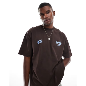 Meilleure qualité surdimensionné 100% coton T-Shirt homme personnalisable tricoté noir vente en gros Fabricantes De Ropa OEM/ODM Bangladesh - Product Image 1