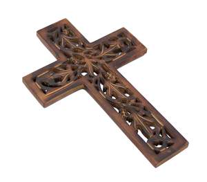 Crucifijo de Madera Católico de Jesucristo para Pared, Iglesia, Capilla, Decoración del Hogar, Color Marrón, Proveedor Mayorista - Product Image 3