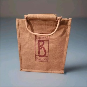 ถุงปอกระเจาด้านบนดีไซน์เรียบง่ายที่จับที่สมบูรณ์แบบสำหรับการช้อปปิ้งใช้ในชีวิตประจำวันที่มีคุณภาพสูงสุดถุงผ้าใบทำด้วยมือ - Product Image 6