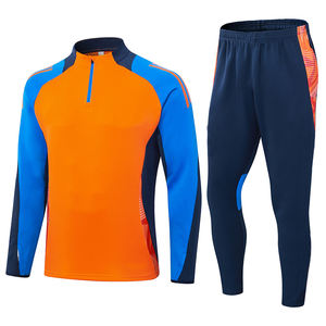 Survêtements de football nationaux Nouveau club Veste à demi-fermeture éclair pour hommes Survêtement de football pour hommes abordable en nylon avec technologie de séchage rapide - Product Image 4