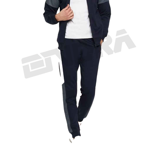 Chándal para hombre de alta calidad hecho con 100 por ciento de algodón diseño de cuello alto con cremallera completa en multicolor perfecto para deportes de gimnasio - Product Image 2