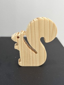 Cutouts, gấu, cáo, voi, thỏ, sóc, ngựa, tê giác, hình dạng cú rừng gỗ chưa hoàn thành - Product Image 4