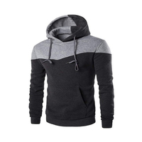 Sweat à capuche épais de haute qualité pour hommes 500gsm coton polaire avec cordes Slim Fit Style décontracté sweats à capuche pour hommes