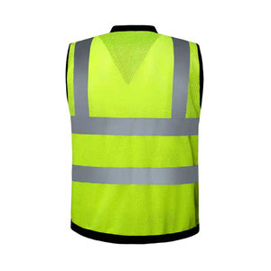 100% Polyester High Visibility Safety Reflection Vest Workwear Cheap Reflective Jacket <b>Hi</b> <b>Vis</b> <b>Running</b> Safety Worker Vests - Product Image 2