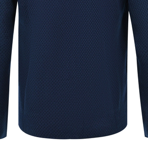 Suéter de cárdigan liso azul marino de alta calidad 100% algodón transpirable antiarrugas antiretráctil con logotipo personalizable para invierno - Product Image 6