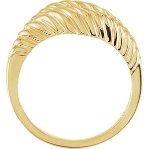 Stuller Freeform <b>Couple</b> <b>Ring</b> 5998:144557P 14KY Yellow Gold VVS1 Diamond Geometric Pattern IGI Certified Fine for Everyday Wear - Product Image 2