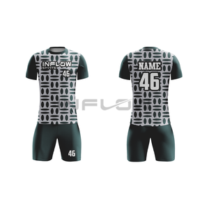 100% maillots de football respirants en polyester Sublimation à séchage rapide impression personnalisée ensembles d'entraînement d'équipe de football Service OEM disponible - Product Image 5